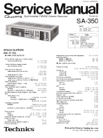 Technics - SA-350 - Service manual 
